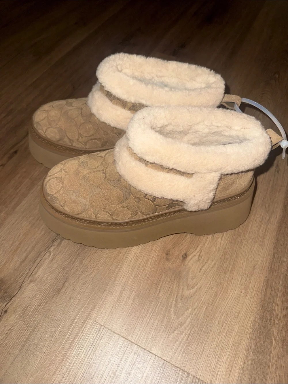 Coach genuine shearling